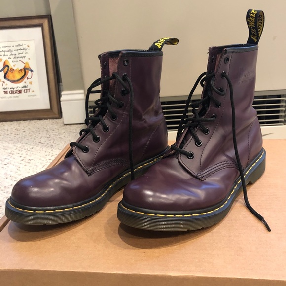 Dr. Martens Shoes - Dr. Martens 1460 Combat Boot Sz 9 Purple